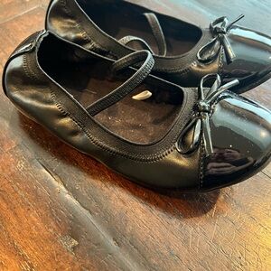 Childrens Place Black Ballet Flats Little Girls size 11